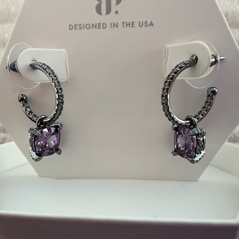 Bomb Party Earrings - Hematite Plating